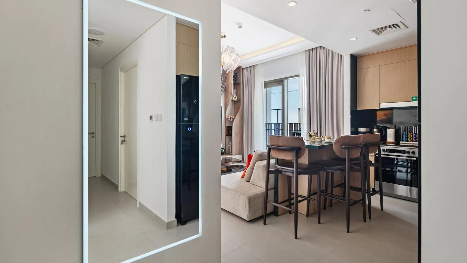 Lagoon Charm Luxurious Waterfront Living Dubai Apartment