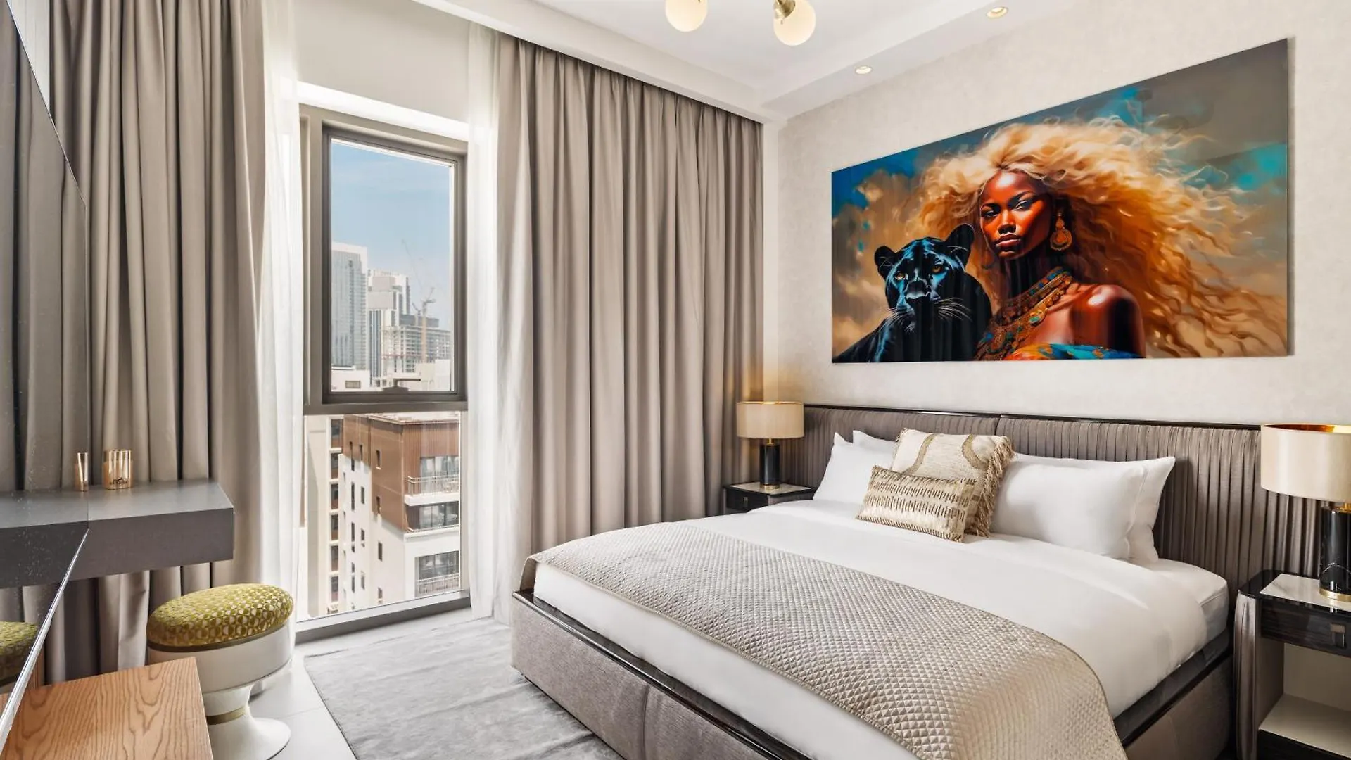 Lagoon Charm Luxurious Waterfront Living Dubai Apartment